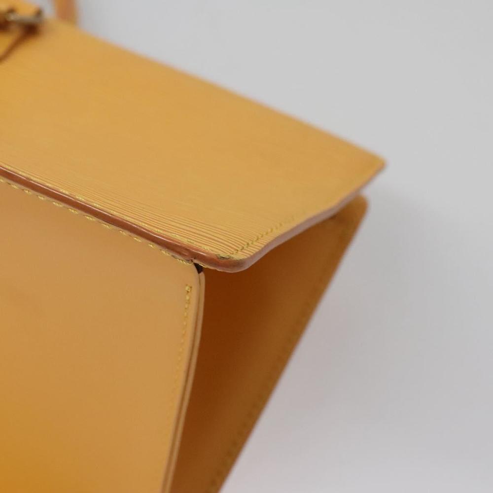 LOUIS VUITTON Epi Sac Triangle Hand Bag Yellow M52099 LV Auth fm4324 - Picture 13 of 16